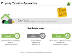 Property valuation approaches judgement ppt powerpoint presentation visual aids