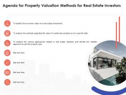 Property valuation methods for real estate investors powerpoint presentation slides