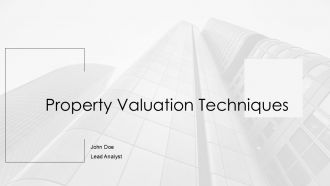 Property Valuation Techniques PPT Summary AT