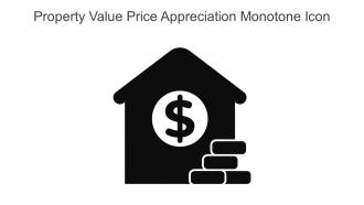 Property Value Price Appreciation Monotone Icon In Powerpoint Pptx Png And Editable Eps Format