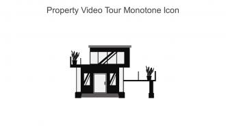 Property Video Tour Monotone Icon In Powerpoint Pptx Png And Editable Eps Format