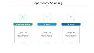 Proportionate sampling ppt powerpoint presentation file design templates cpb