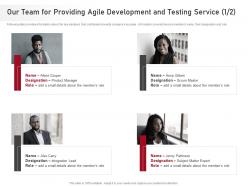Proposal agile development testing it our team for providing agile ppt template