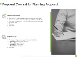 Proposal context for planning proposal ppt powerpoint presentation professional gallery