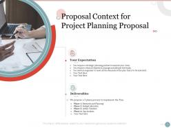 Proposal context for project planning proposal ppt powerpoint presentation backgrounds