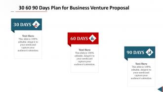 Proposal for business venture 30 60 90 days plan for business venture proposal