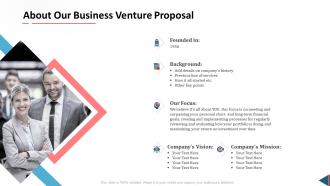 Proposal for business venture about our business venture proposal