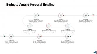 Proposal for business venture business venture proposal timeline