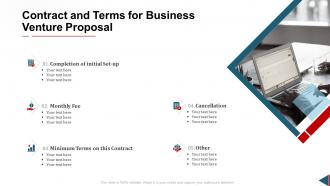 Proposal for business venture contract and terms for business venture proposal