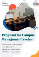 Proposal For Campus Management System Report Sample Example Document