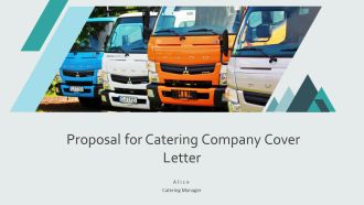 Proposal For Catering Company Cover Letter PPT Slides AT