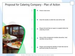 Proposal for catering company plan of action ppt powerpoint presentation deck