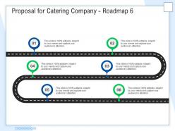 Proposal for catering company roadmap six step ppt powerpoint presentation styles diagrams