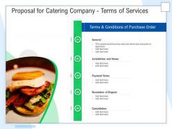 Proposal for catering company terms of services ppt powerpoint presentation styles styles