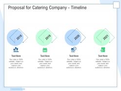 Proposal for catering company timeline ppt powerpoint presentation inspiration portfolio