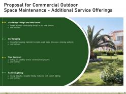 Proposal For Commercial Outdoor Space Maintenance Powerpoint Presentation Slides