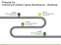 Proposal for commercial outdoor space maintenance roadmap ppt powerpoint presentation ideas