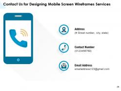 Proposal For Designing Mobile Screen Wireframes Powerpoint Presentation Slides