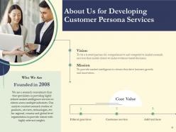 Proposal for developing customer persona powerpoint presentation slides