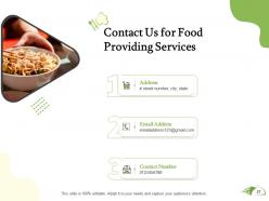 Proposal for food providing services powerpoint presentation slides
