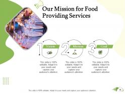 Proposal for food providing services powerpoint presentation slides