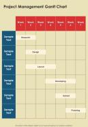 Proposal For Graphic Design Project Management Gantt Chart One Pager Sample Example Document