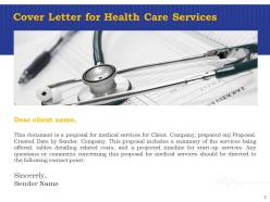 Proposal for health care services powerpoint presentation slides