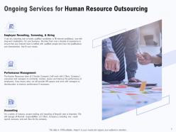 Proposal For Human Resource Outsourcing Powerpoint Presentation Slides