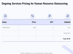 Proposal For Human Resource Outsourcing Powerpoint Presentation Slides
