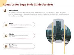 Proposal for logo style guide powerpoint presentation slides