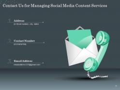 Proposal For Managing Social Media Content Powerpoint Presentation Slides