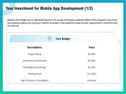 Proposal for mobile app development powerpoint presentation slides