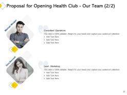 Proposal for opening health club powerpoint presentation slides