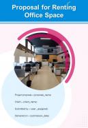 Proposal For Renting Office Space Example Document Report Doc Pdf Ppt