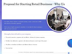 Proposal for starting retail business powerpoint presentation slides