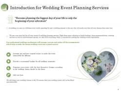 Proposal For Wedding Event Planning Powerpoint Presentation Slides