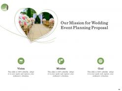 Proposal For Wedding Event Planning Powerpoint Presentation Slides