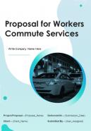 Proposal For Workers Commute Services Report Sample Example Document