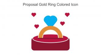 Proposal Gold Ring Colored Icon In Powerpoint Pptx Png And Editable Eps Format