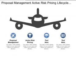 proposal_management_active_risk_pricing_lifecycle_marketing_strategies_cpb_Slide01