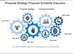 Proposal strategy proposal schedule executive summary team charter
