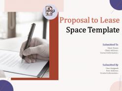 Proposal To Lease Space Template Powerpoint Presentation Slides
