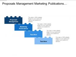 Proposals management marketing publications repairs spares program project