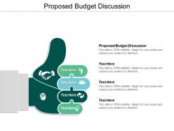 Proposed budget discussion ppt powerpoint presentation ideas designs cpb