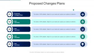 Proposed Changes Plans In Powerpoint And Google Slides Cpb