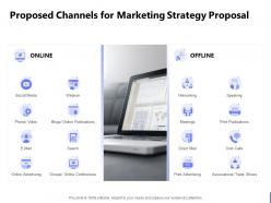 Proposed channels for marketing strategy proposal ppt powerpoint presentation