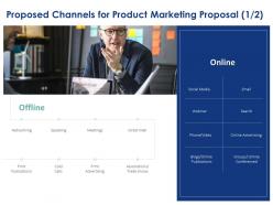 Proposed channels for product marketing proposal ppt powerpoint presentation tips