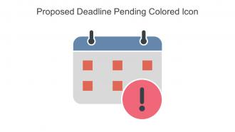 Proposed Deadline Pending Colored Icon In Powerpoint Pptx Png And Editable Eps Format