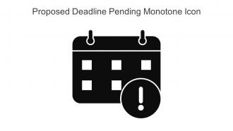 Proposed Deadline Pending Monotone Icon In Powerpoint Pptx Png And Editable Eps Format