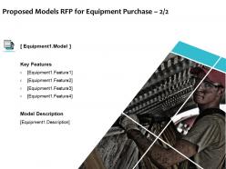 Proposed models rfp for equipment purchase business ppt powerpoint presentation ideas templates